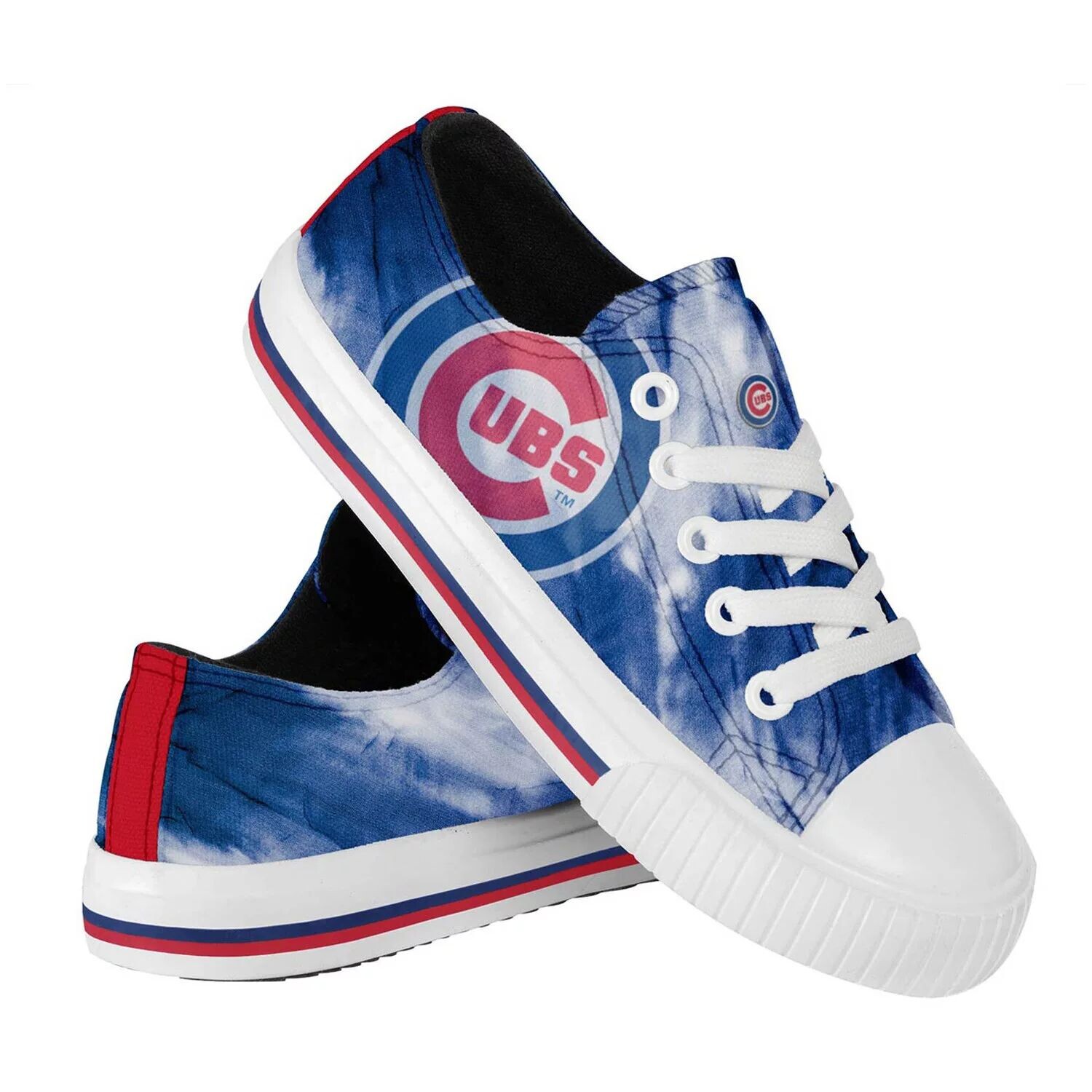 

Молодежные парусиновые кроссовки FOCO Chicago Cubs с принтом тай-дай Unbranded