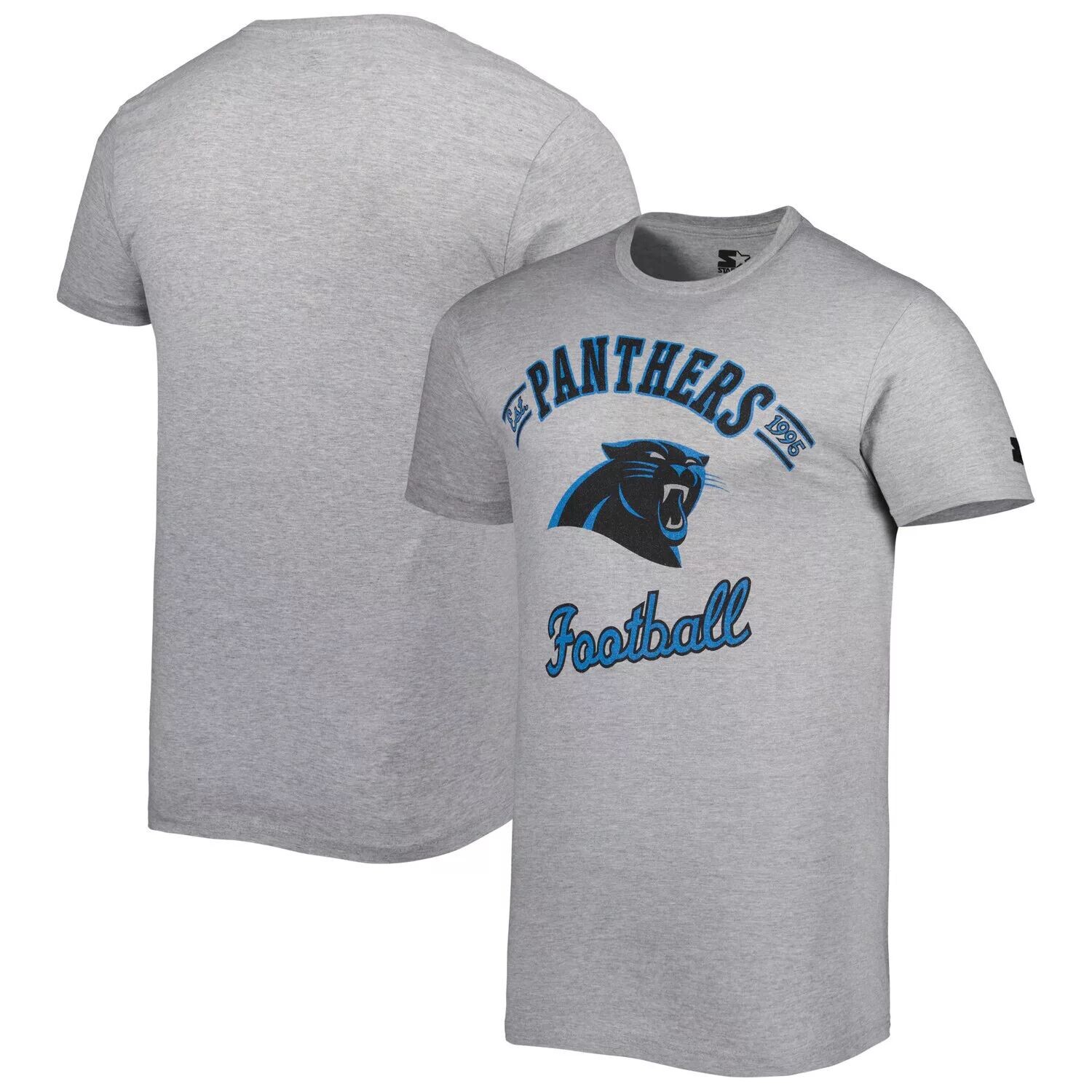 

Мужская серая футболка с принтом Carolina Panthers Prime Time Starter, Серый