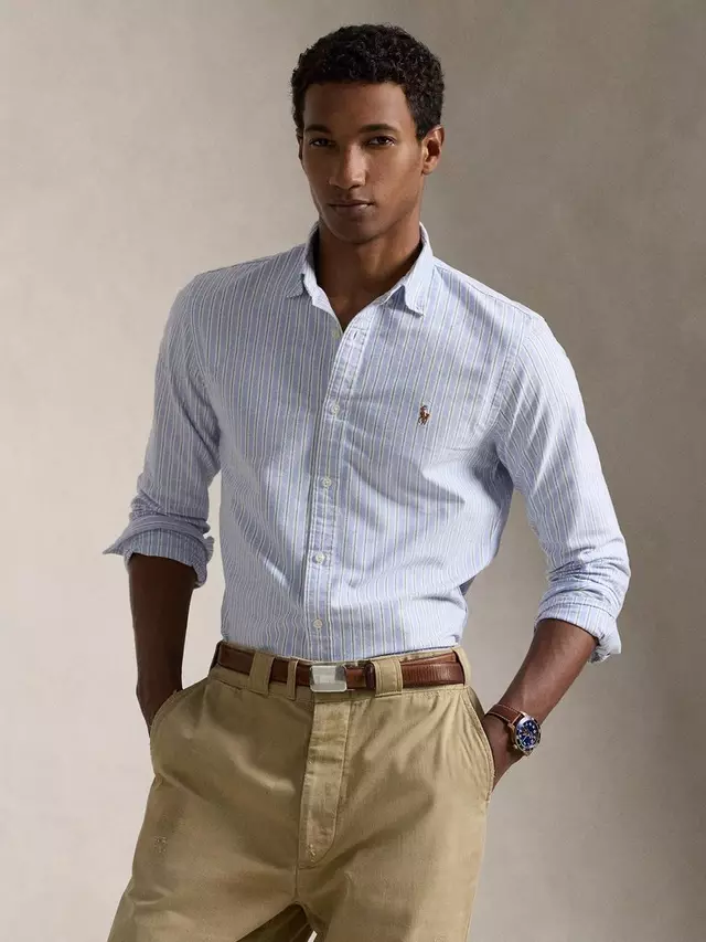 

Рубашка Ralph Lauren Polo Ralph Lauren Oxford, цвет white/blue