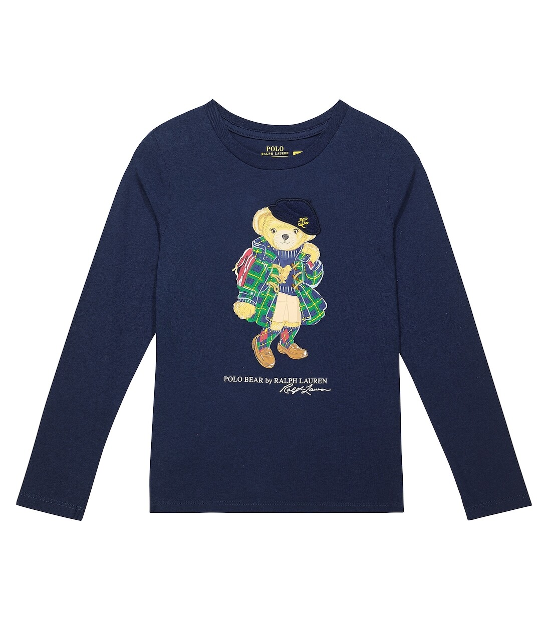 Футболка polo bear из хлопкового джерси Polo Ralph Lauren Kids, синий