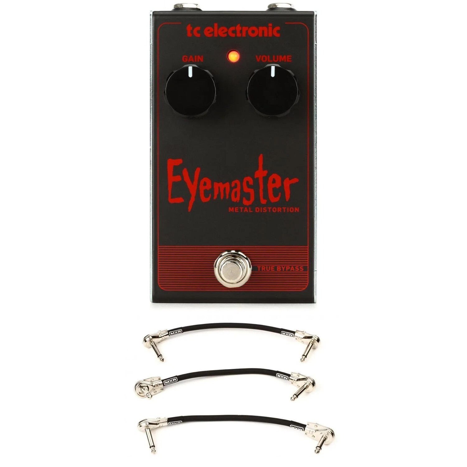 

Металлическая педаль дисторшн TC Electronic Eyemaster с 3 патч-кабелями