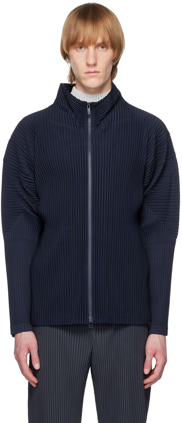 

Синий кардиган Basics HOMME PLISSe ISSEY MIYAKE