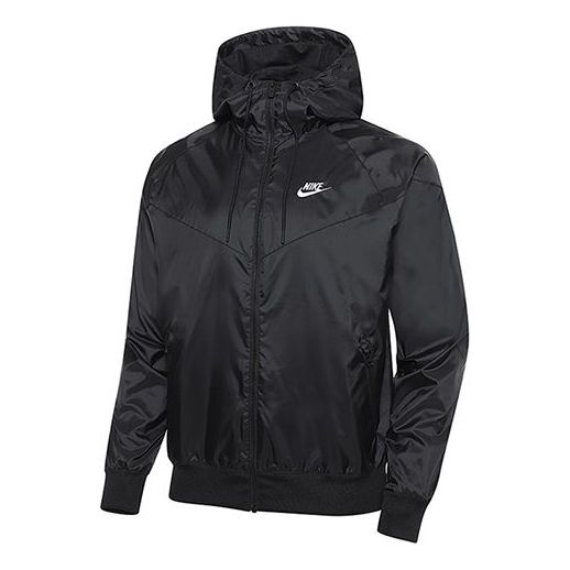 

Куртка Nike Sports Zipper hooded Windproof Jacket Black, черный