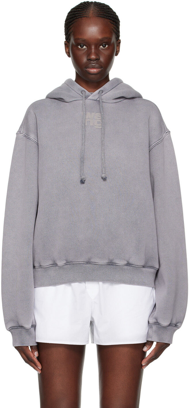 

Серый худи с эффектом потертостей Alexanderwang.T