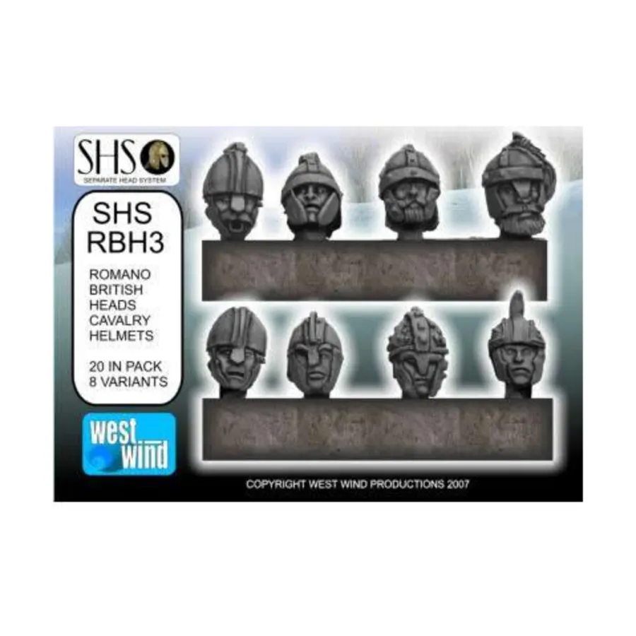 

Головы римской британской кавалерии в шлемах, Arthurians - Separate Heads System (28mm)