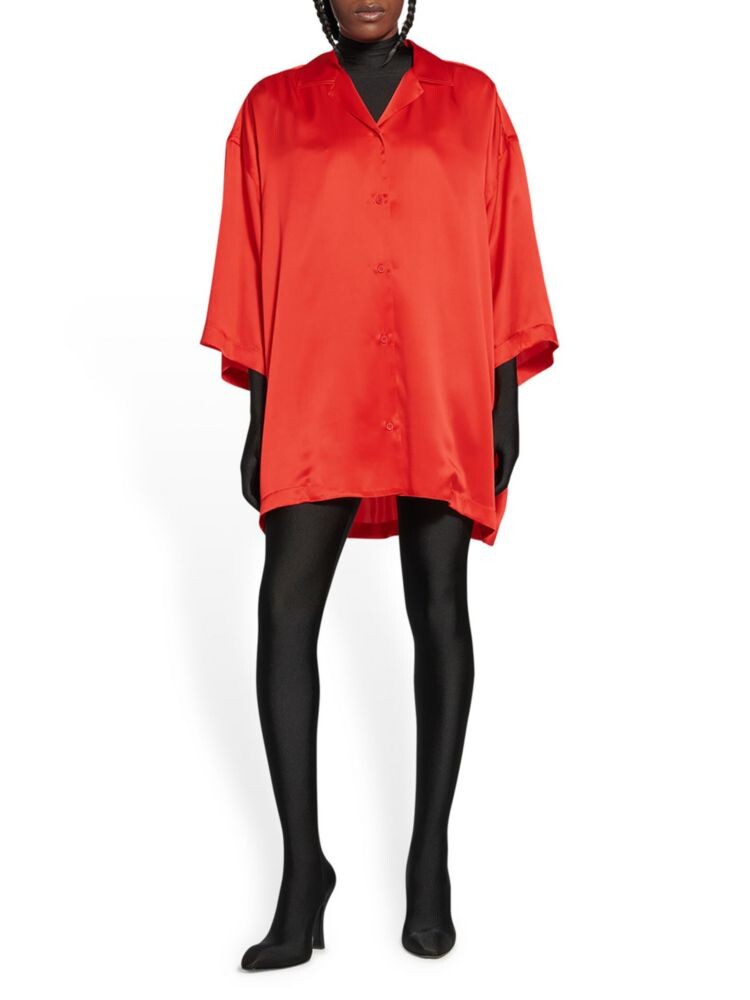 

Рубашка с коротким рукавом Balenciaga, красный