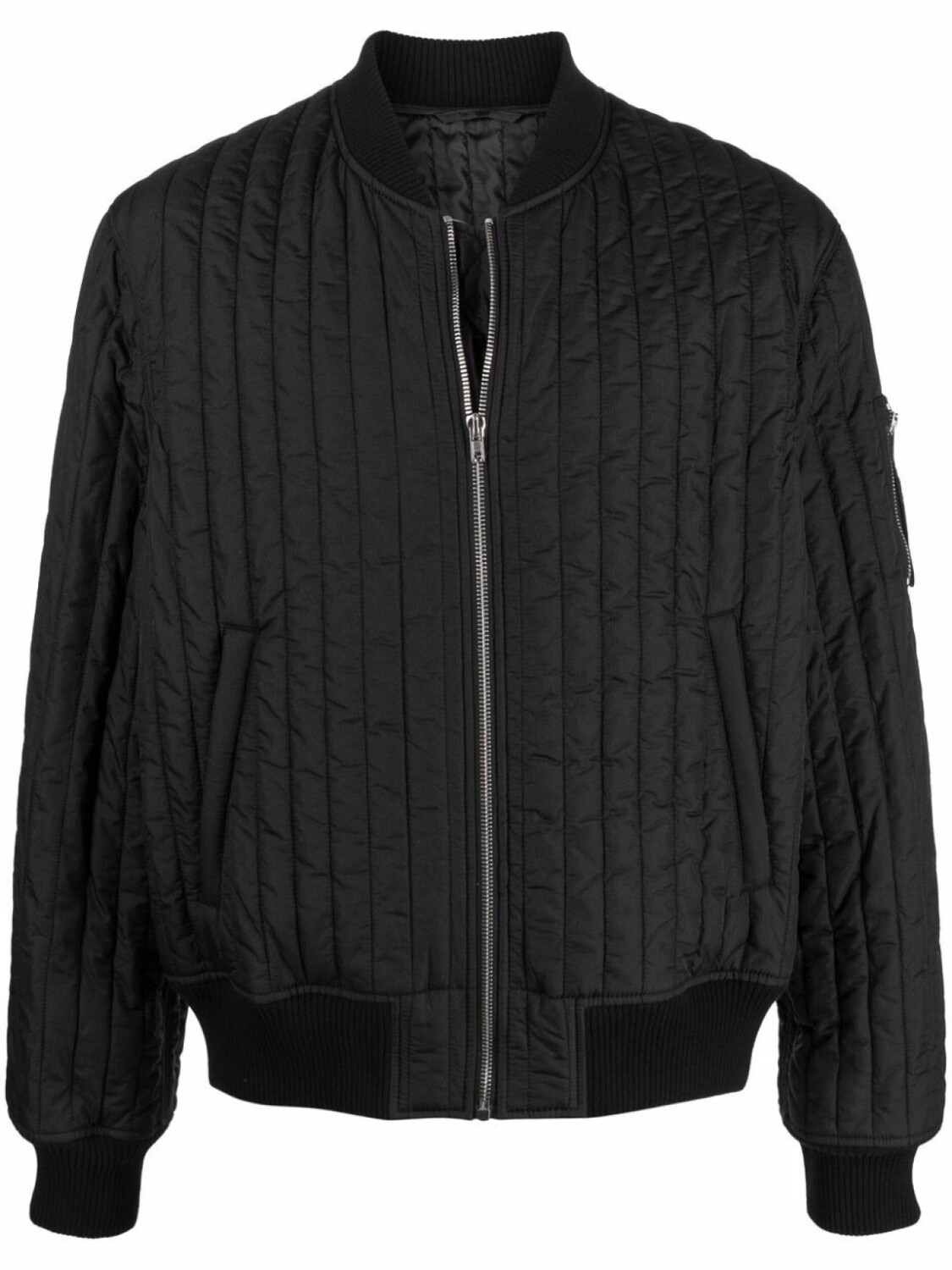 

Helmut Lang стеганый бомбер на молнии, черный