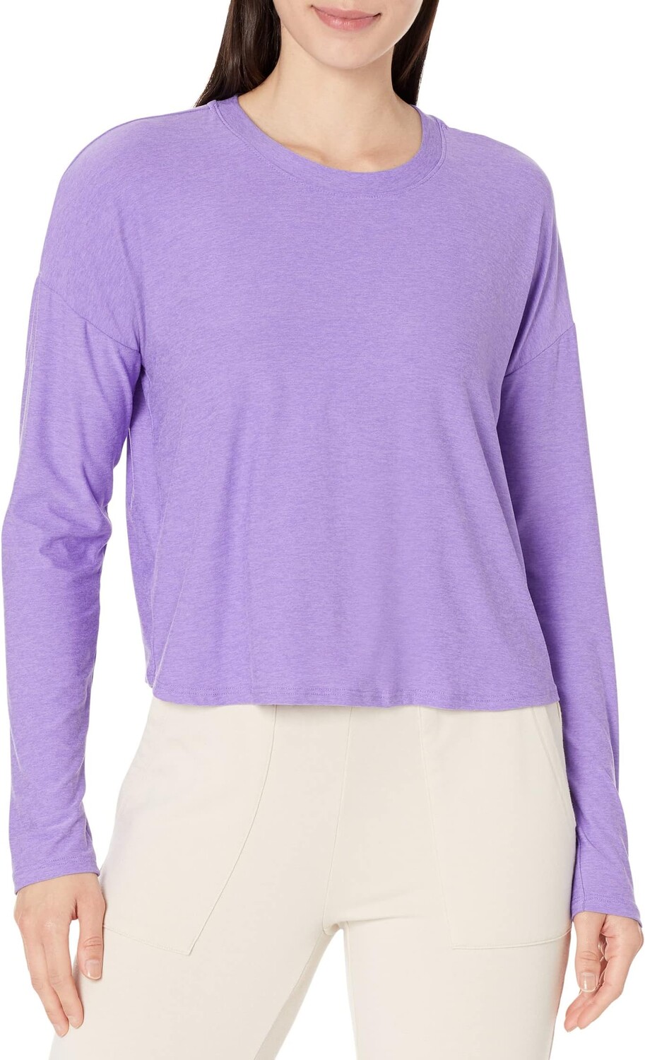 

Легкий пуловер открытого пространства Beyond Yoga, цвет Bright Amethyst Heather