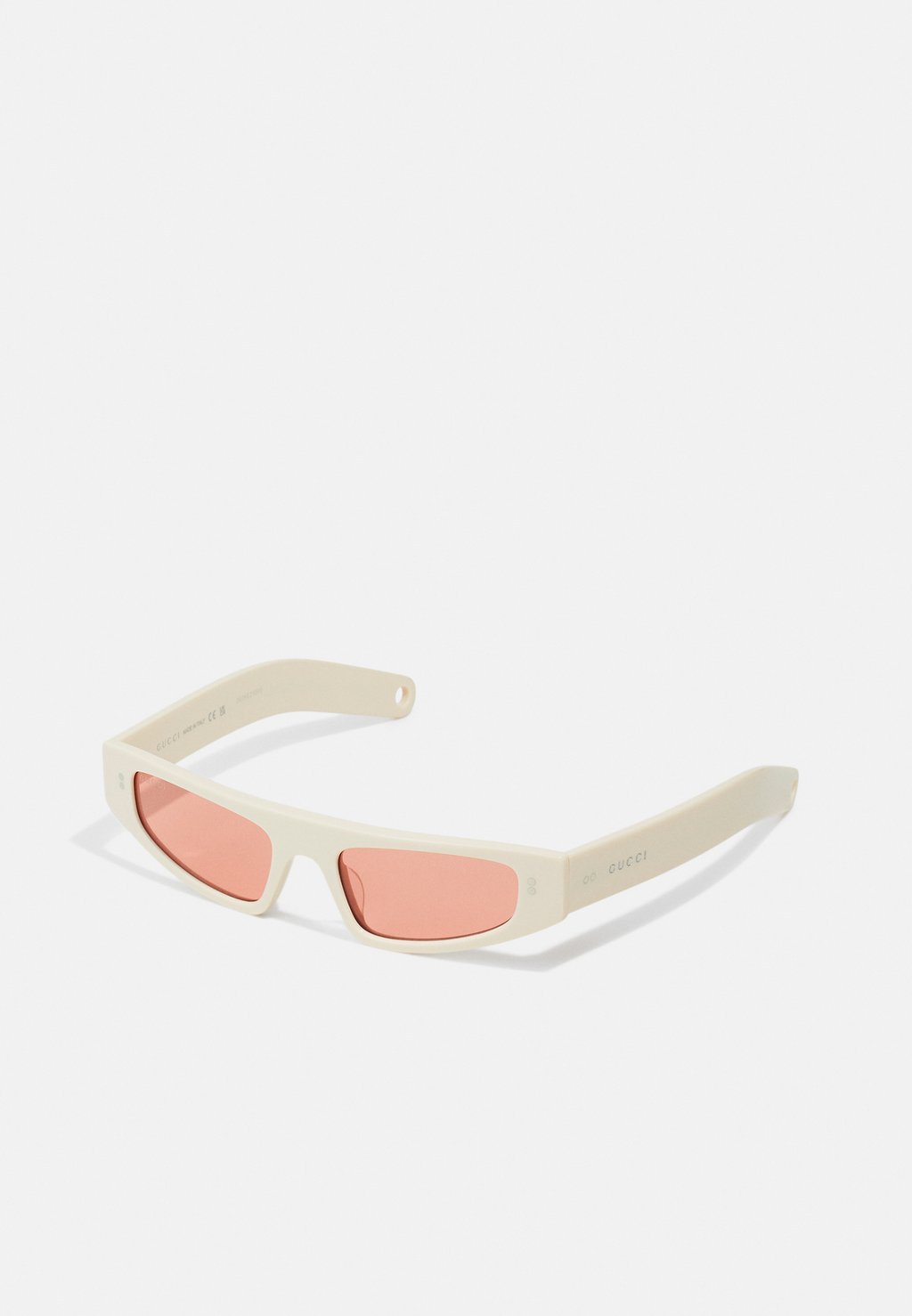 Солнцезащитные очки Mask Gucci, цвет ivory-ivory-red
