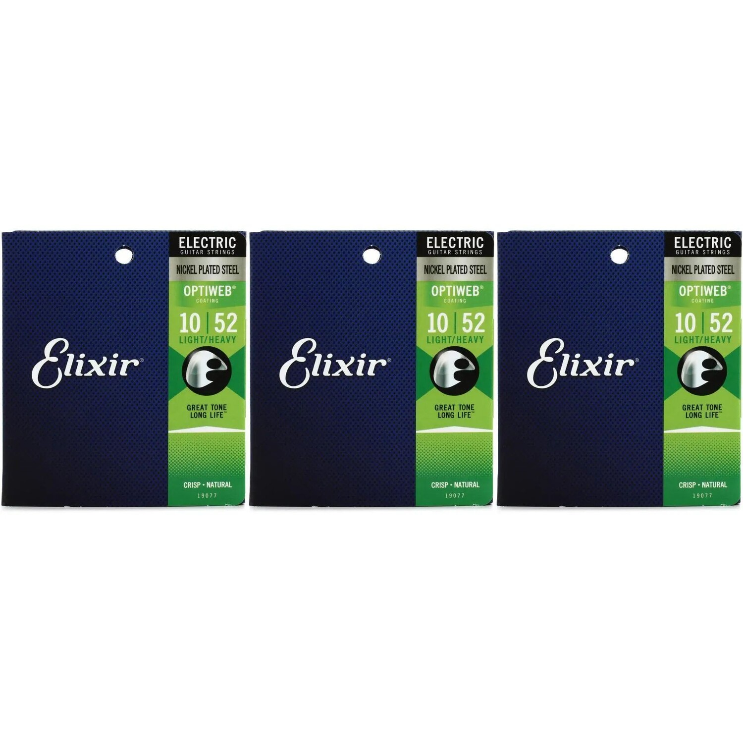 

Elixir Strings 19077 Струны для электрогитары Optiweb — .010-.052 Легкие/тяжелые (3 шт.)