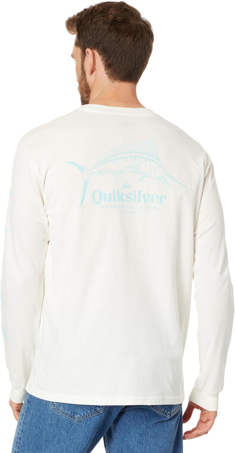 Футболка с длинными рукавами Trophy Catch Quiksilver, цвет Snow White