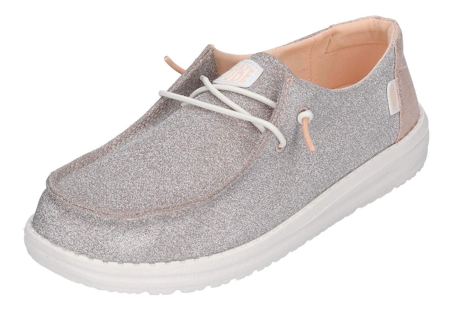 

Кроссовки Hey Dude Low WENDY METALLIC SPARKLE, розовый