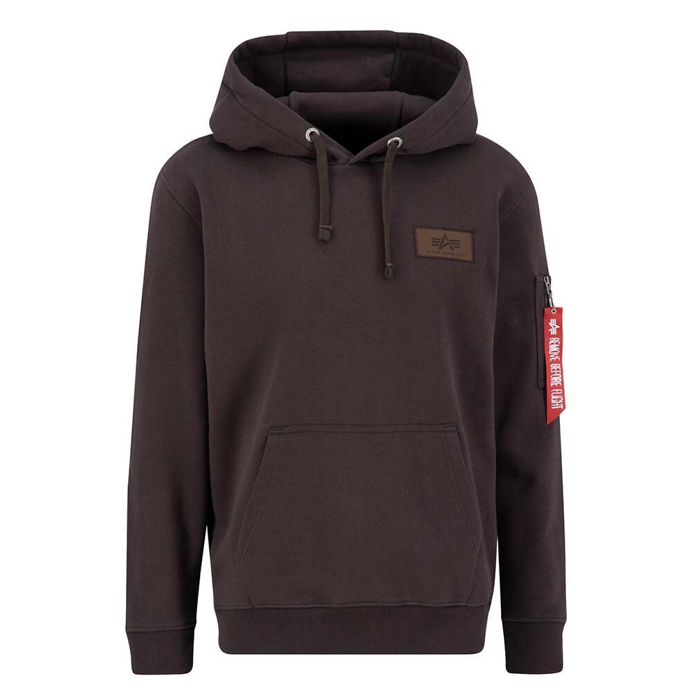 

Худи Alpha Industries Back Print, коричневый