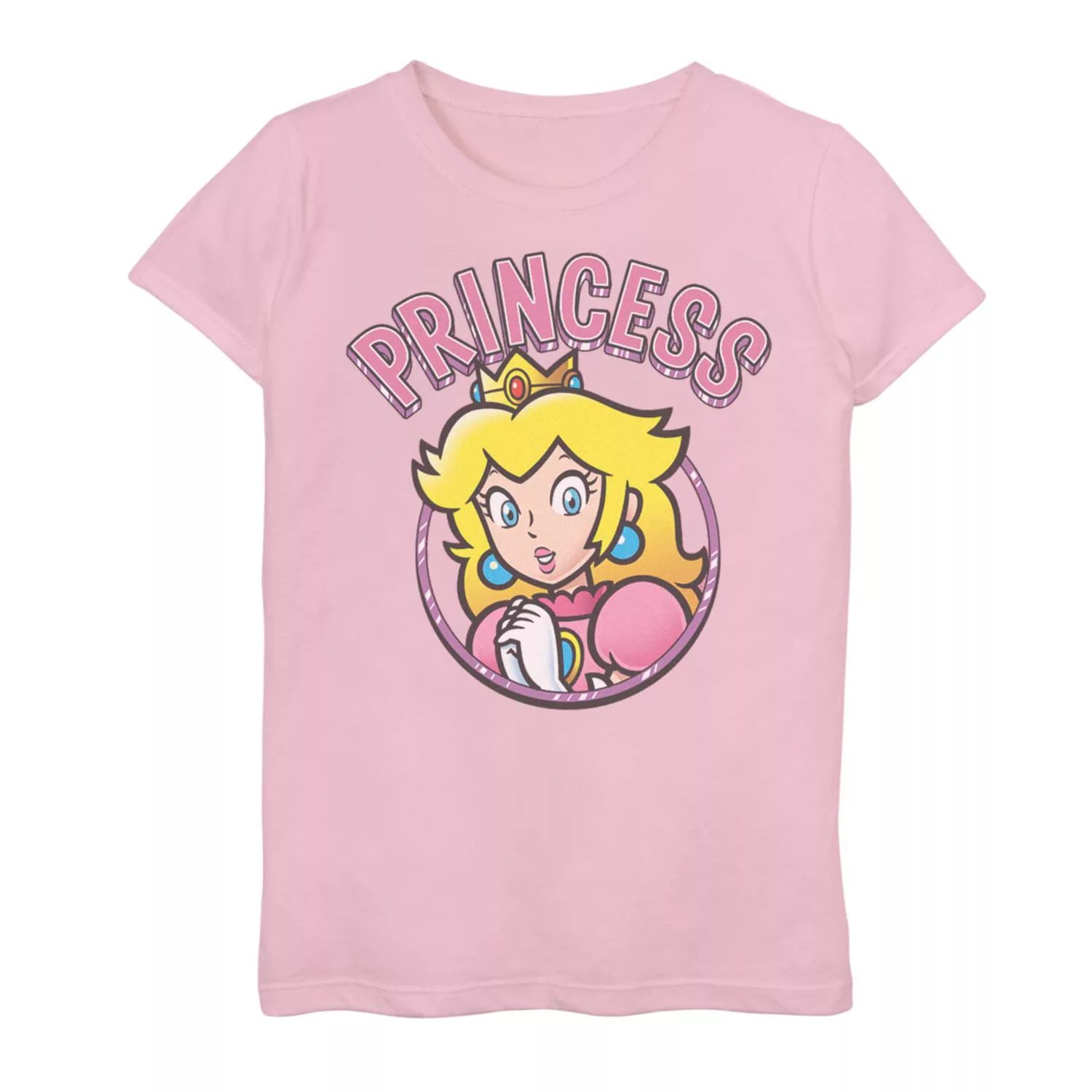 Персиковая футболка Nintendo Super Mario Princess для девочек 7–16 лет Licensed Character