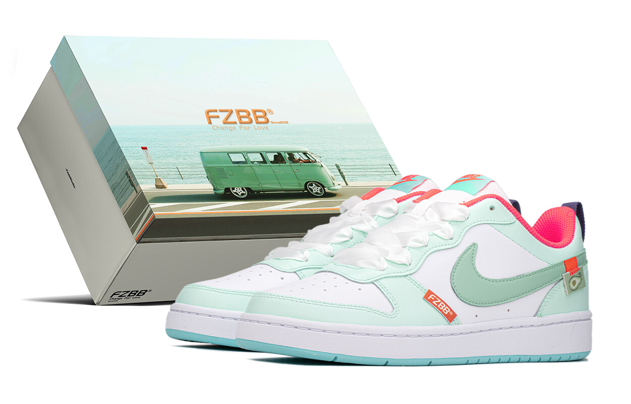 

Кроссовки Nike Court Borough Skateboarding Shoes Women's Low-top Green, мятно-зеленый