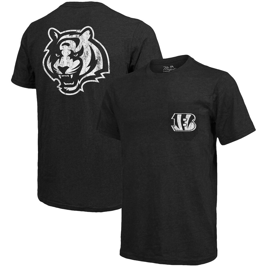 

Футболка с коротким рукавом Majestic Threads Cincinnati Bengals, черный