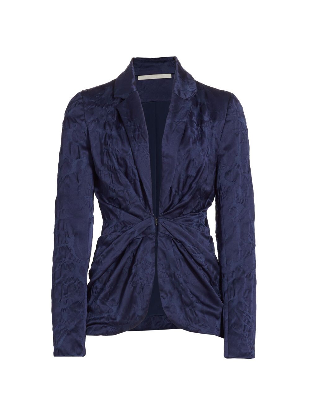 

Жаккардовый блейзер с драпировкой Cloque Jason Wu Collection, нави, Синий