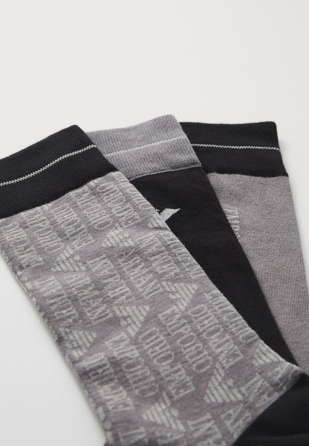 

Носки SHORT SOCKS 3 PACK Emporio Armani, серый