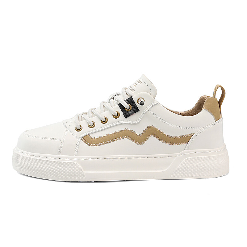 

Кеды, обувь для скейтборда унисекс с низким верхом Abciu, цвет White/Beige