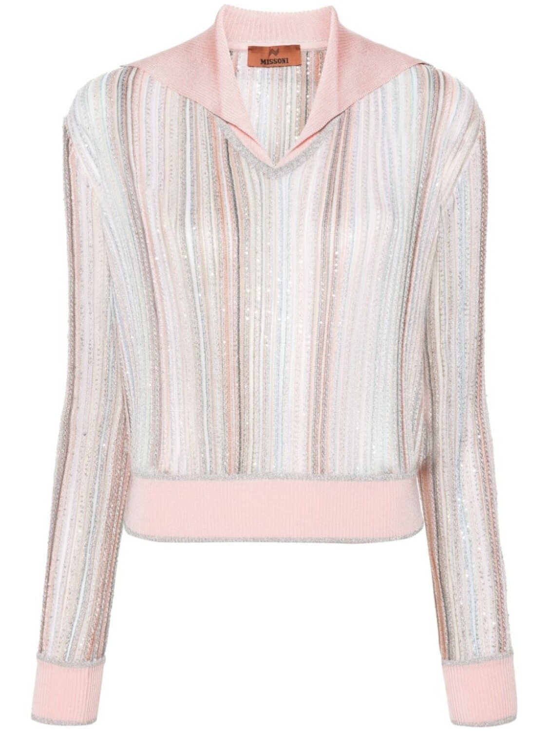 

Missoni джемпер с пайетками, розовый