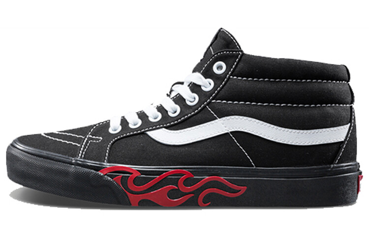 

Vans Sk8-Mid Flame вырез.