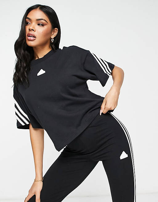 

Черная футболка с 3 полосками adidas Sportswear Future Icons, Черный