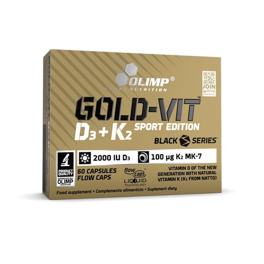 Olimp Labs, Gold-Vit D3 + K2 Sport Edition, 60 капсул