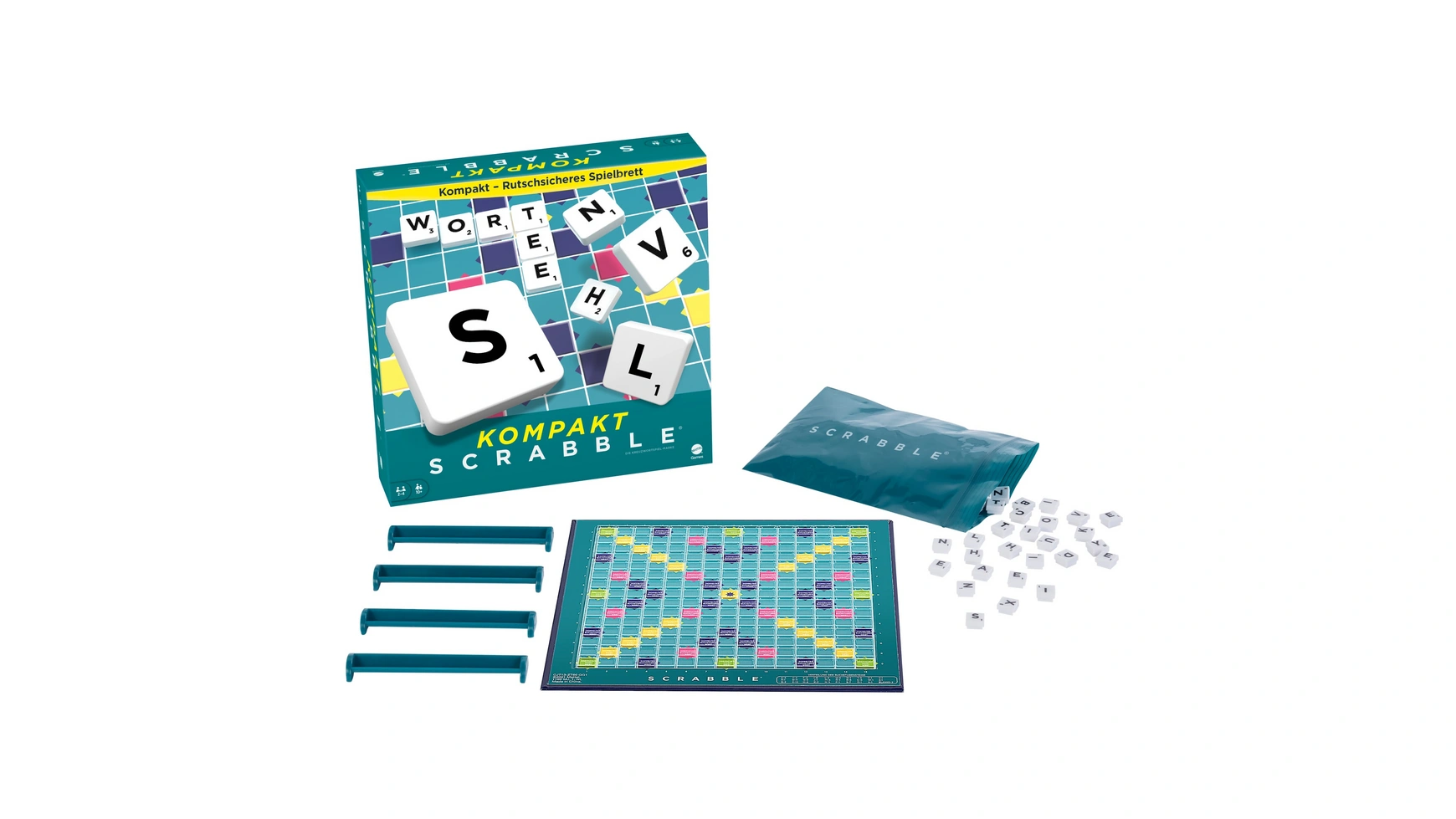 Mattel Games Scrabble Compact, комнатная игра, настольная игра, игра о путешествиях official scrabble words