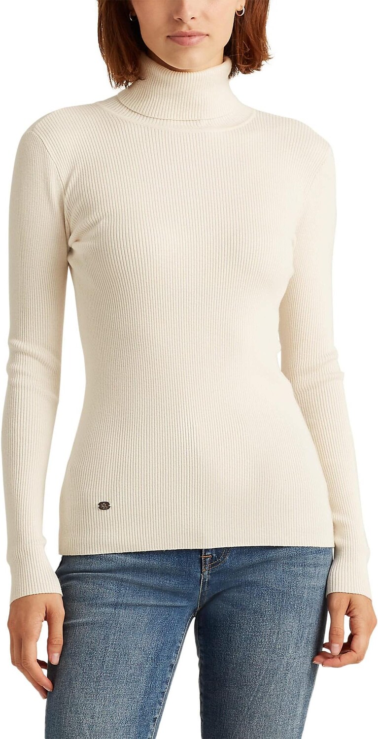 

Свитер Petite Turtleneck Sweater LAUREN Ralph Lauren, цвет Mascarpone Cream