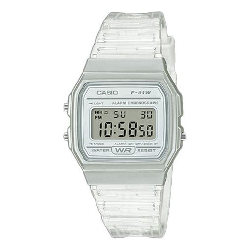 Часы CASIO Waterproof Sports Unisex Mens White Digital, белый