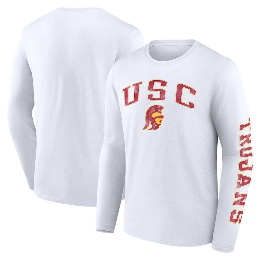 

Футболка с длинным рукавом Fanatics Branded Usc Trojans, белый
