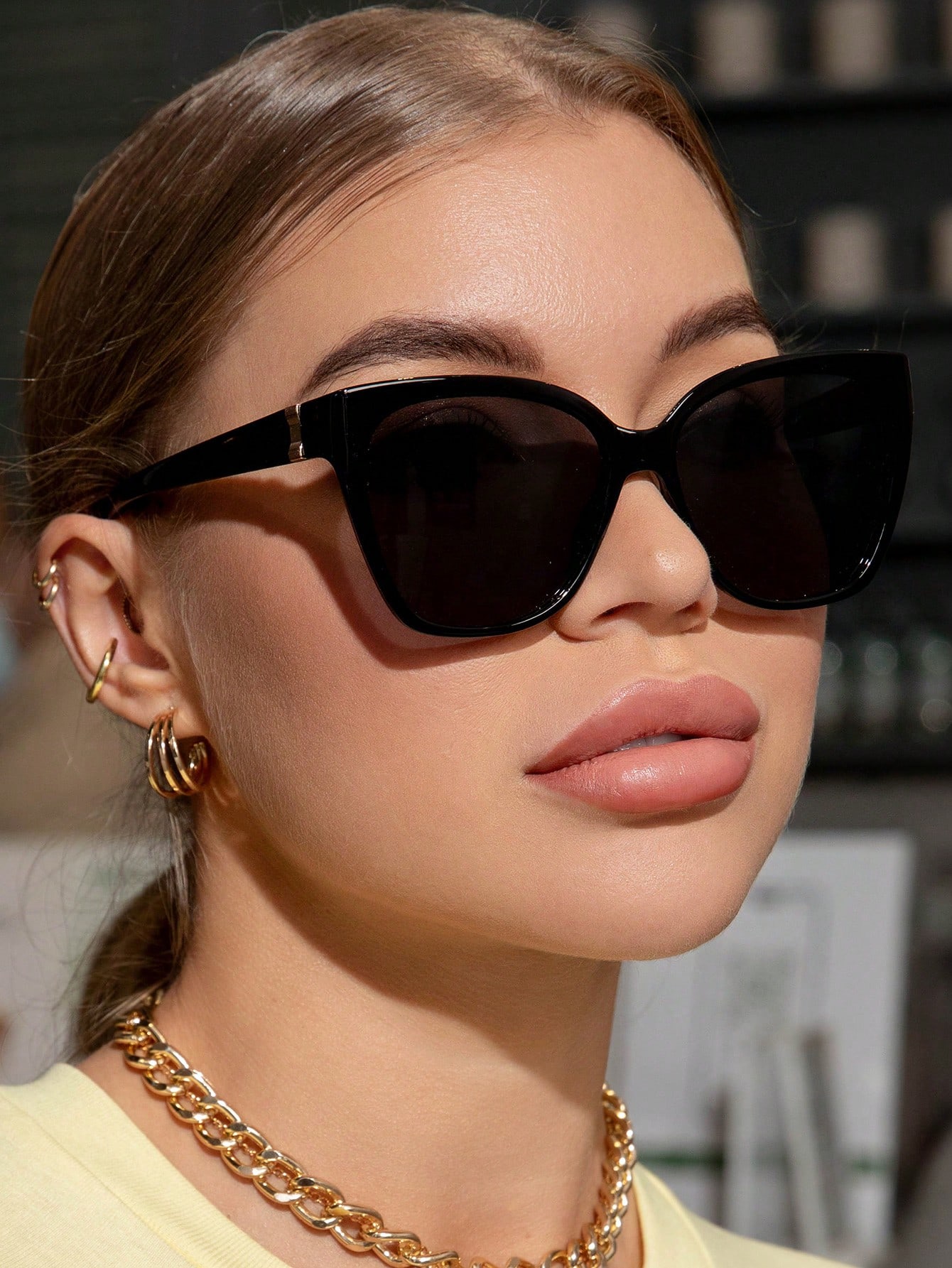 1 пара солнцезащитных очков в леопардовой оправе с футляром для элегантного использования на открытом воздухе очки солнцезащитные женские квадратные