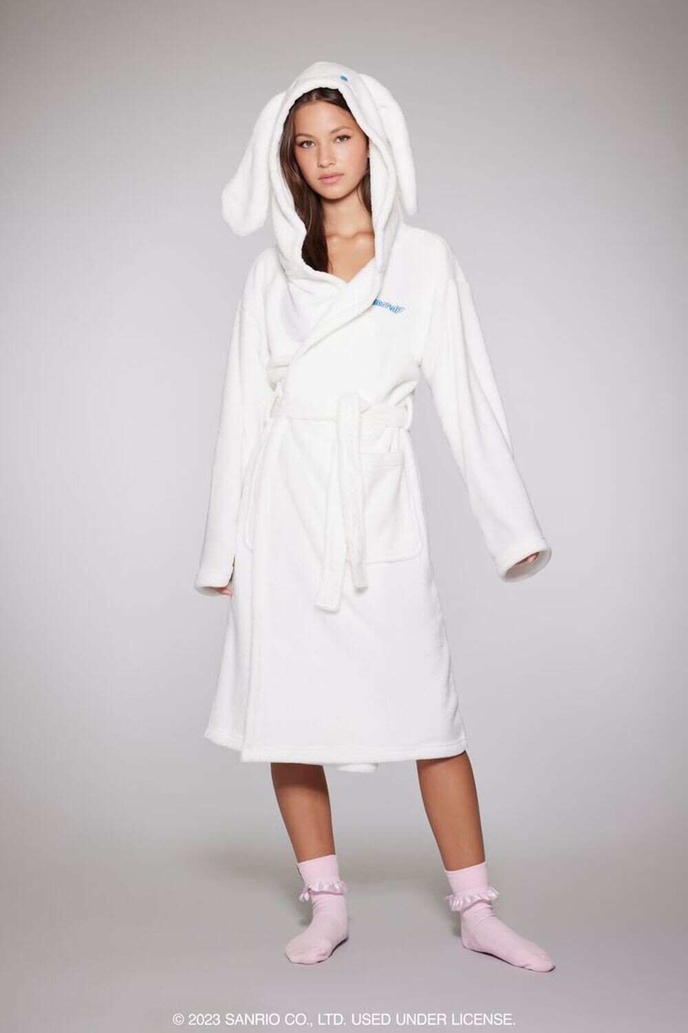 

Плюшевый банный халат Cinnamoroll Forever 21, белый
