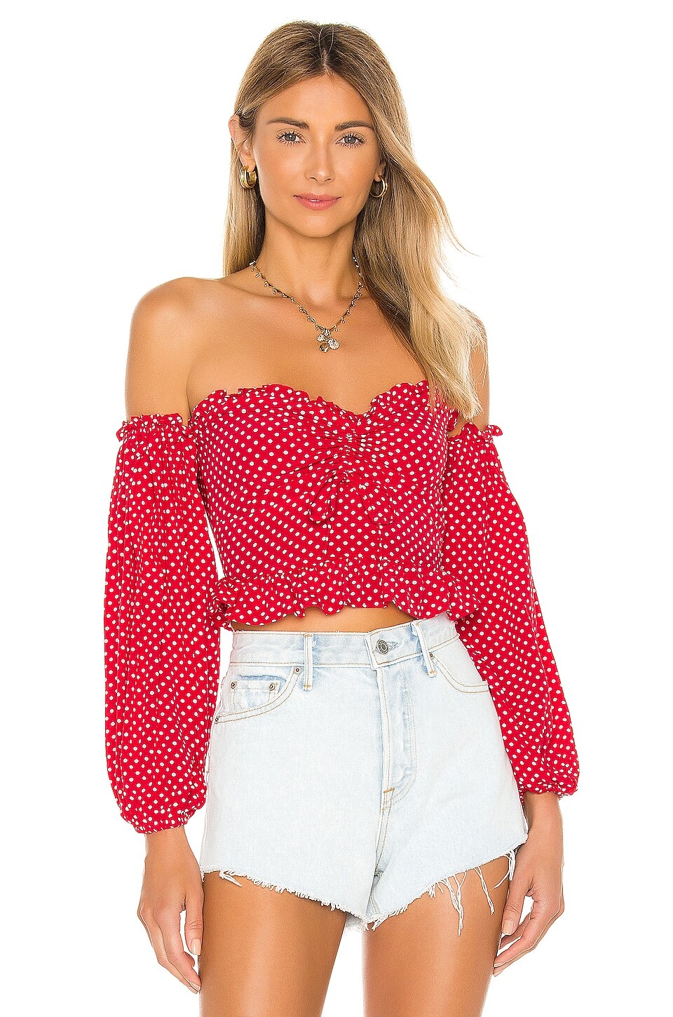 

Топ Lovers and Friends Arianna, цвет Red & White Dot
