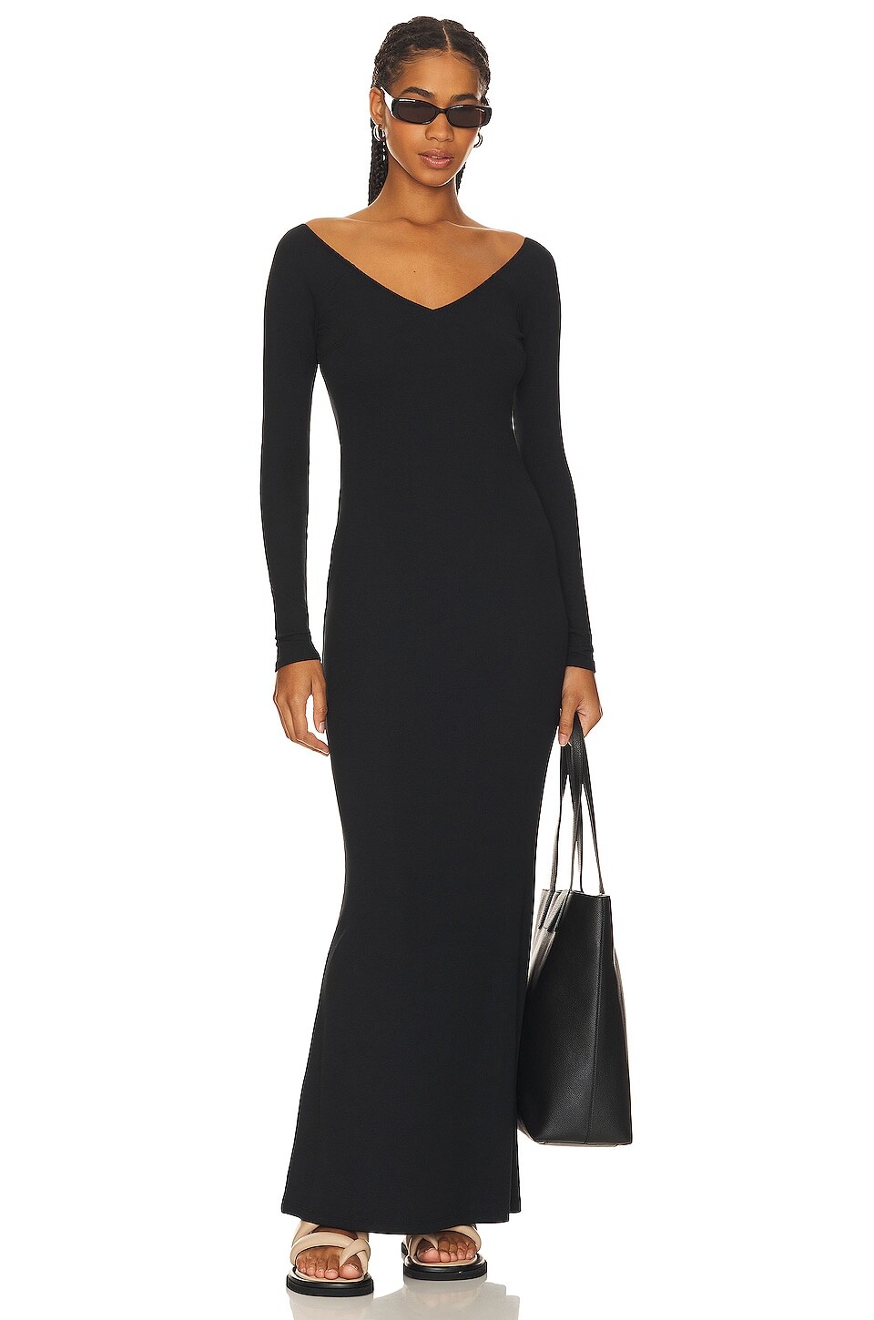 

Платье Skin Nadien Surplice, черный