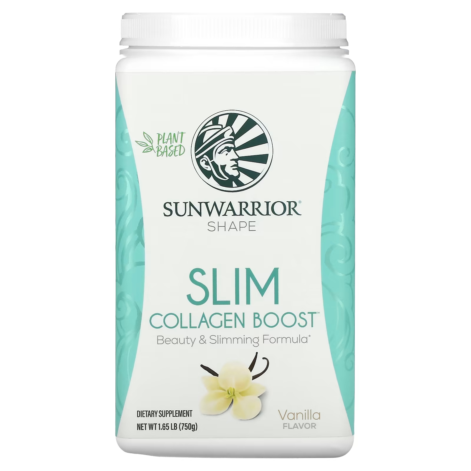 Пищевая добавка Sunwarrior Shape Slim Collagen Boost ваниль, 750 г пищевая добавка bulletproof collagen peptides ваниль 405 г