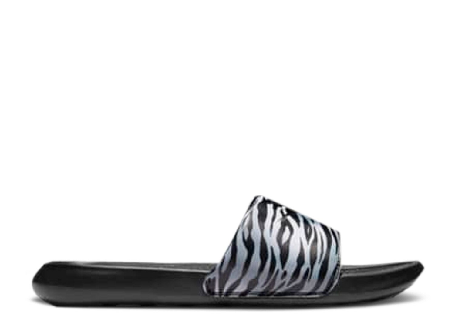 

Кроссовки Nike Wmns Victori One Printed Slide 'Black Metallic Silver', черный
