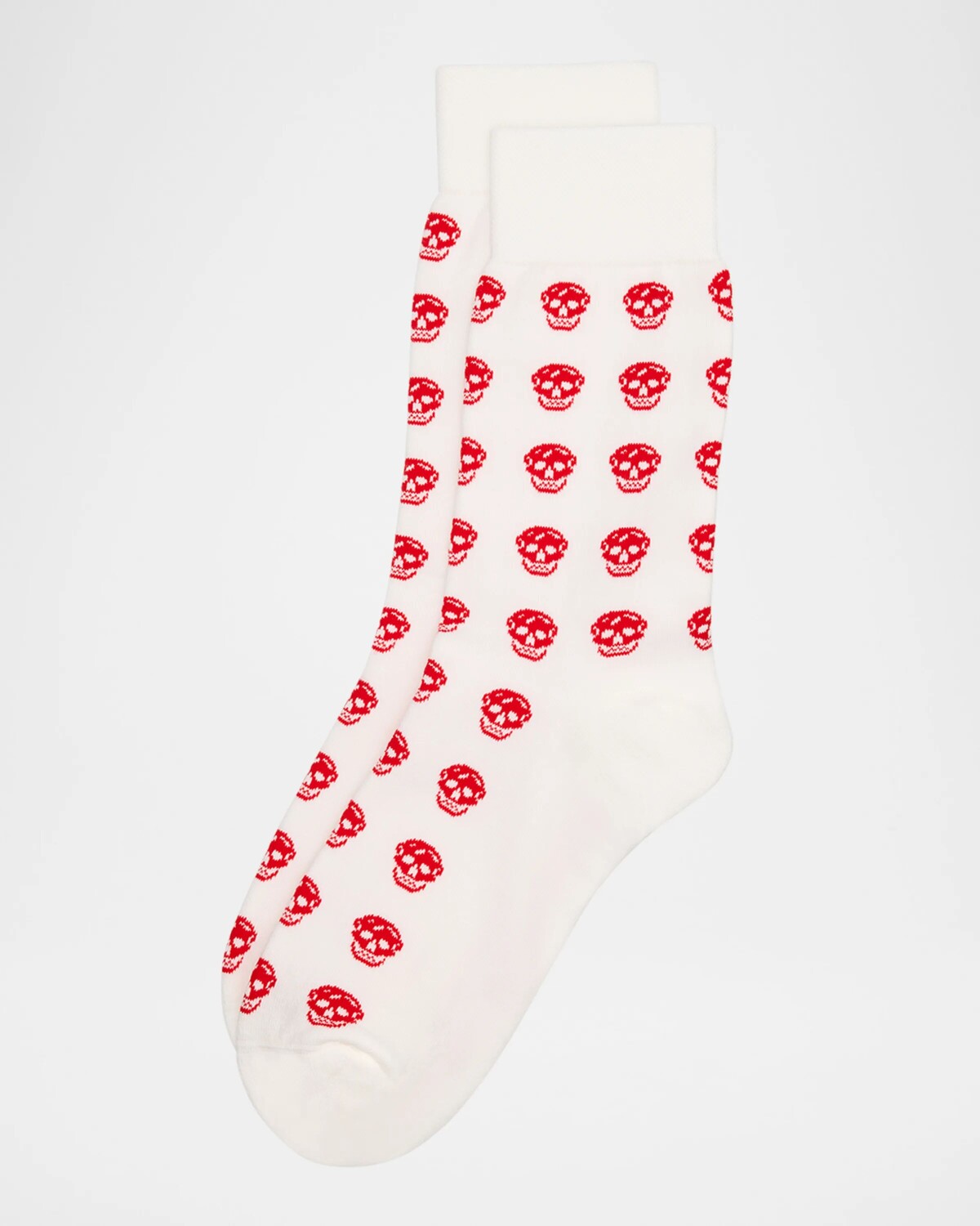 

Мужские носки с черепом и черепом Alexander Mcqueen, цвет Ivory Red