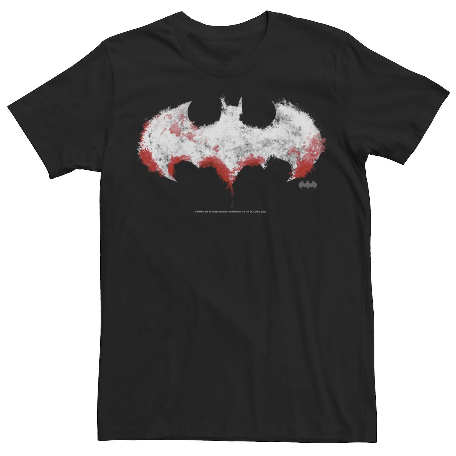 Мужская футболка с акварельным логотипом DC Fandome Batman Licensed Character