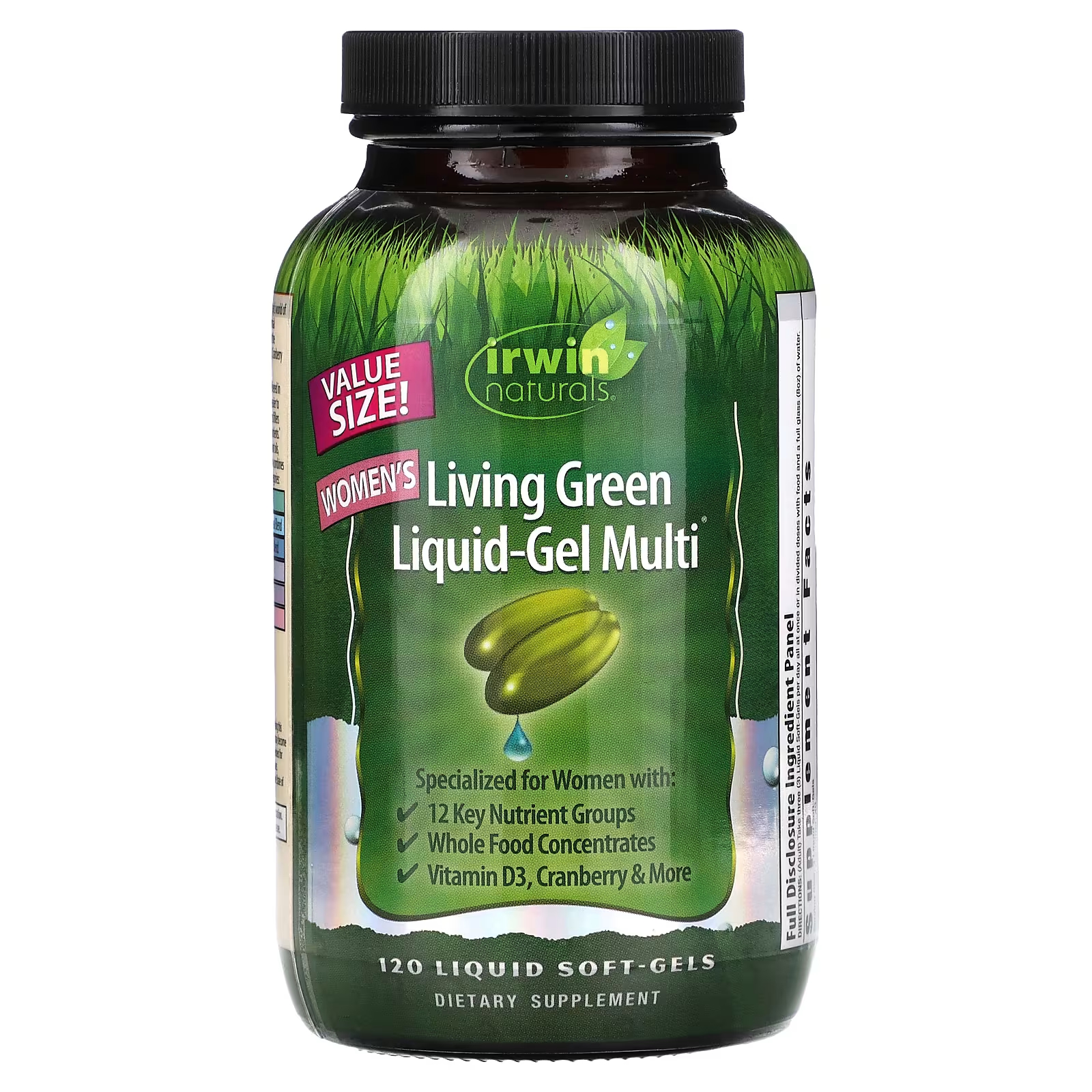 Пищевая добавка Irwin Naturals Women's Living Green Liquid-Gel Multi solgar earth source комплекс питательных веществ с концентратами цельных продуктов 90 таблеток