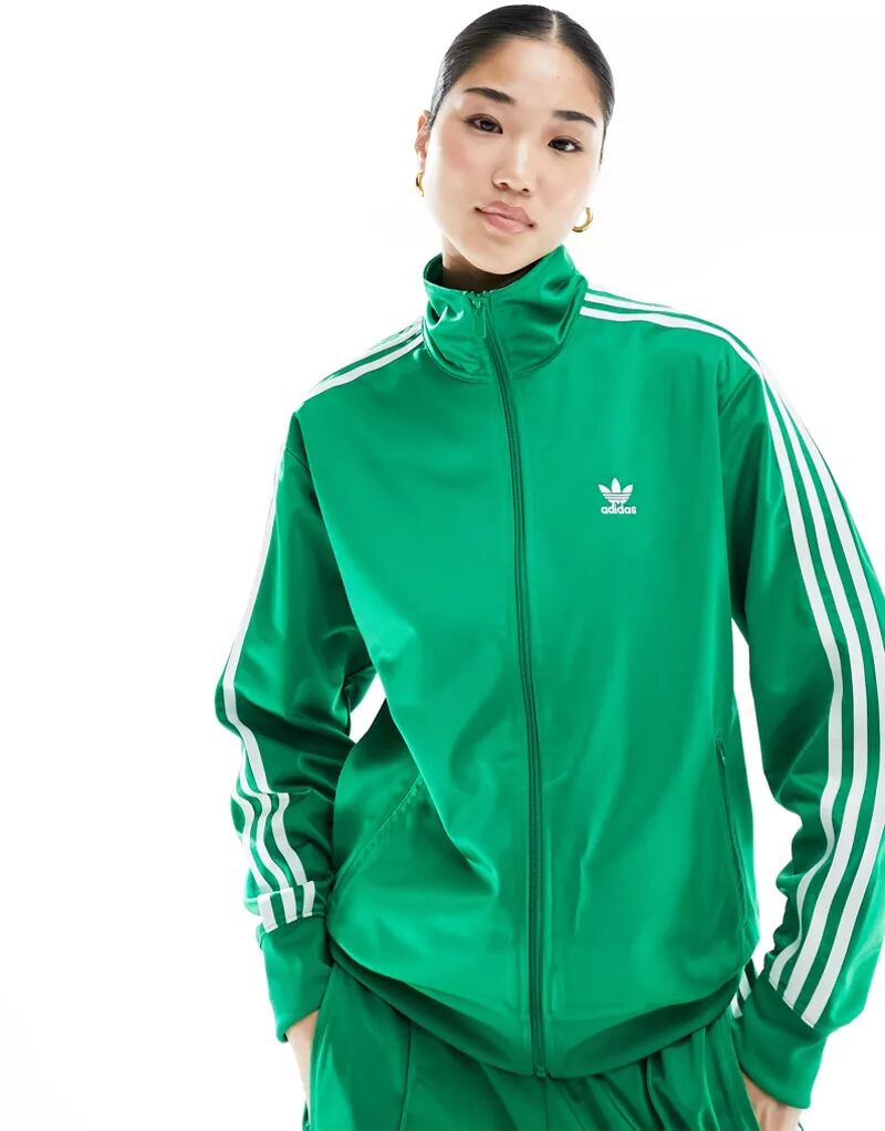 Зеленая спортивная куртка adidas Originals Firebird куртка adidas originals split firebird colorblock gn8618 разноцветный