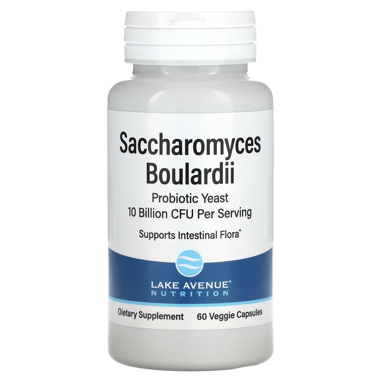 Lake Avenue Nutrition Saccharomyces Boulardii 10 миллиардов КОЕ, 60 растительных капсул