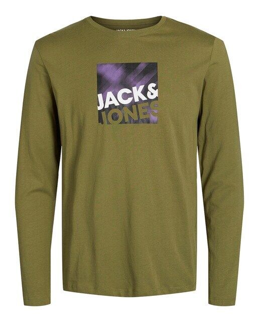 

Мужская футболка с длинным рукавом Jack & Jones, зеленый