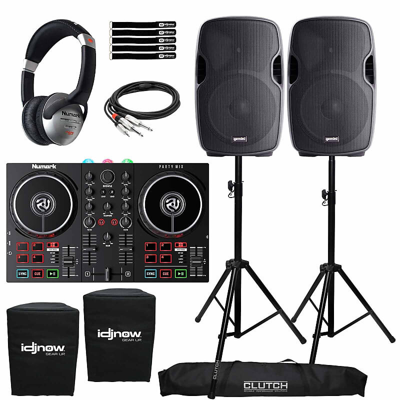 

DJ-Контроллер Numark Numark Party Mix II DJ Controller Serato LE Software w 15" Speakers Gig Pack