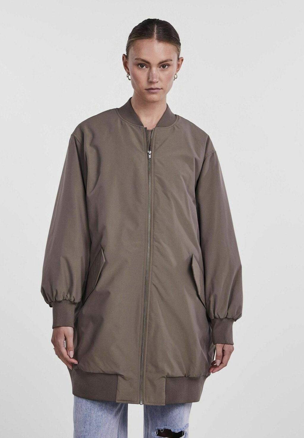 

Короткое пальто Pieces INA, цвет morel