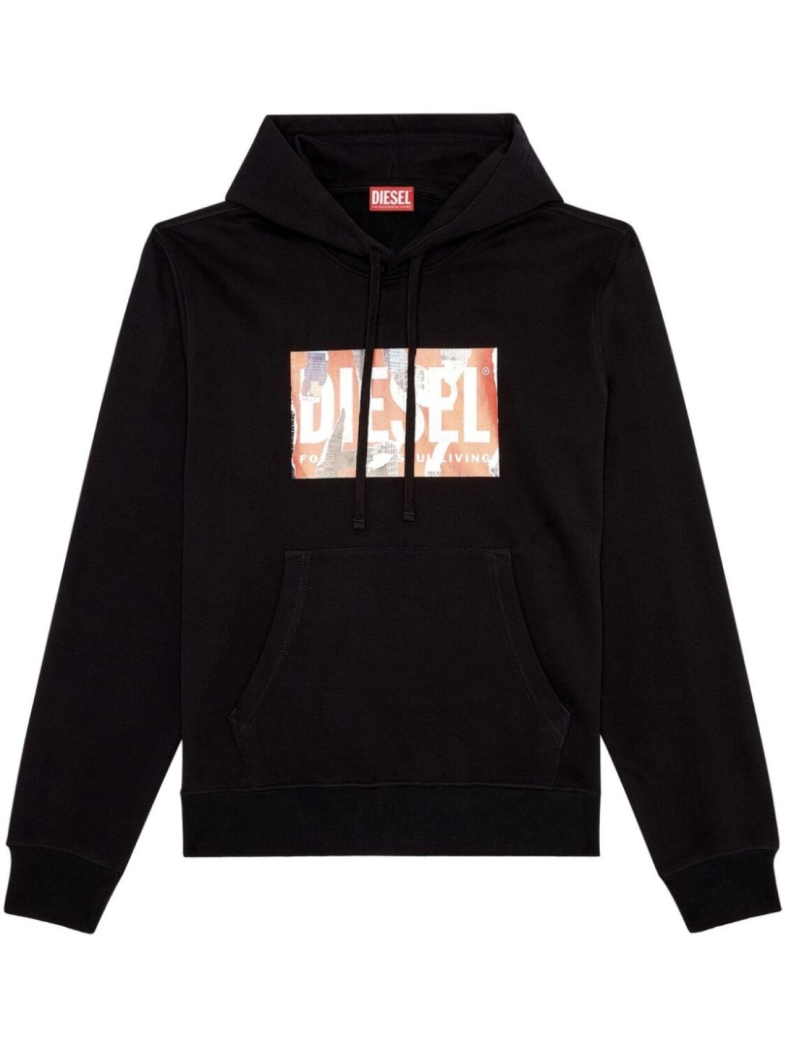 

Diesel худи S-Ginn-Hood-L4 с логотипом, черный