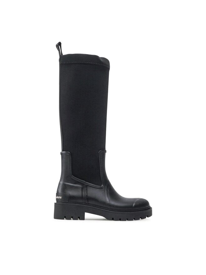 

Водоотталкивающие сапоги Calvin Klein Jeans High Rainboot Neoprene, черный