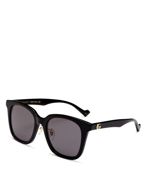 

Квадратные солнцезащитные очки, 55 мм Gucci, цвет Black