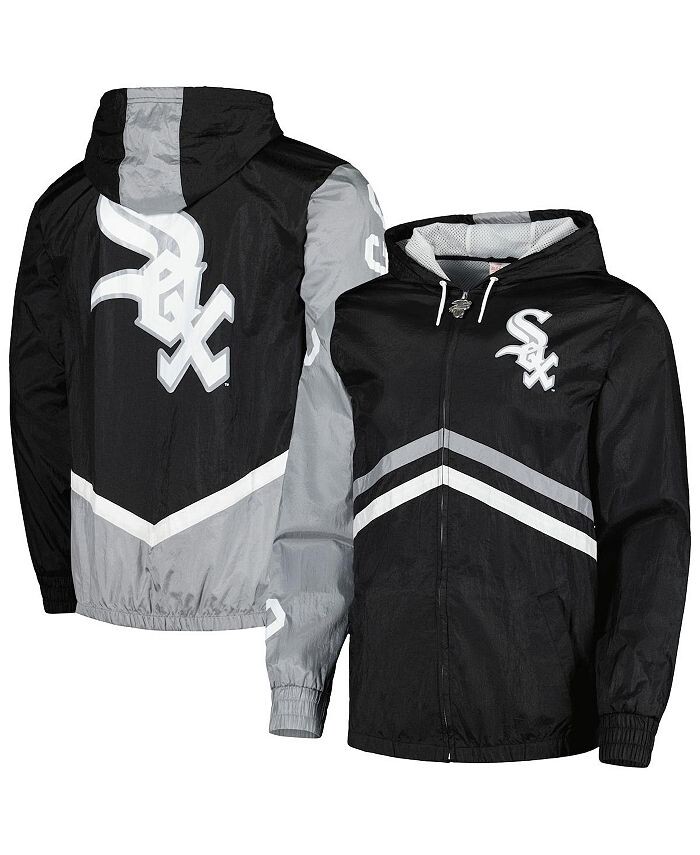 

Мужская черная ветровка с капюшоном и молнией Chicago White Sox Undeniable Mitchell & Ness, черный