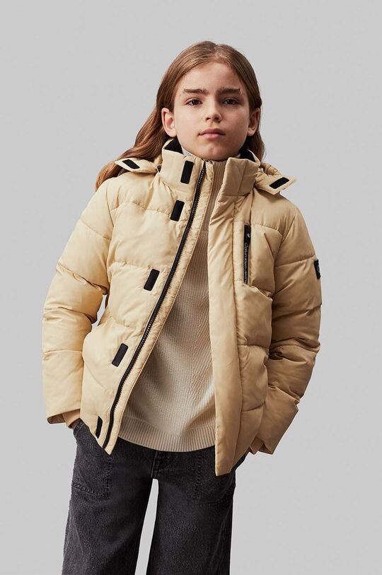 

Детская куртка Calvin Klein Jeans, бежевый